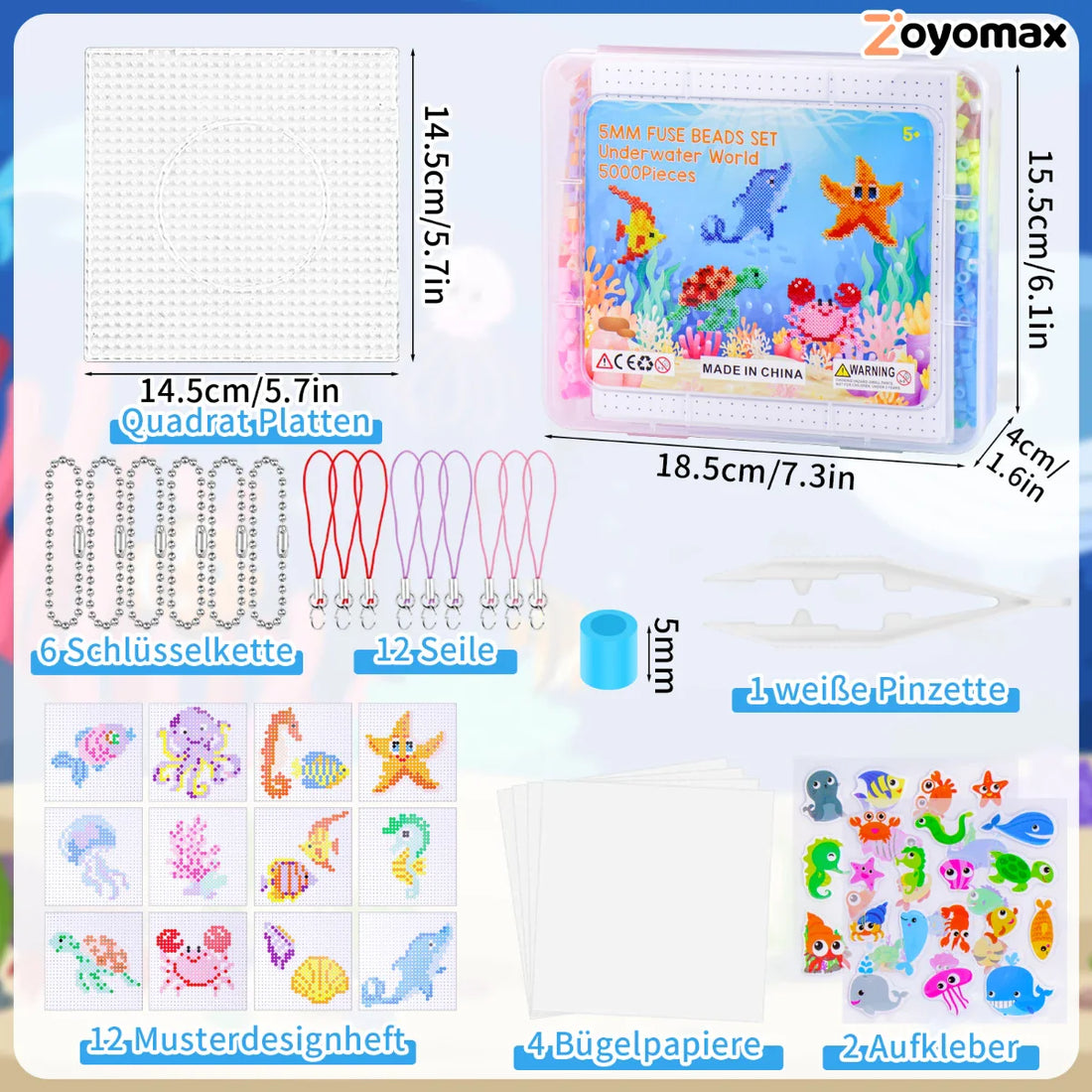 Homgaty 4200 Easter Perler Beads, Easter Perler Bead Set for Kids' Easter Crafts with Easter Perler Bead Boards, Peg Bead Set in Organizer Box for Easter Decoration DIY and Kids' Gift (5mm)